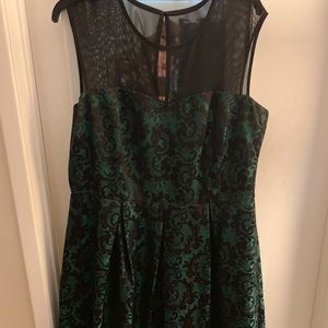 Studio One Size 16Mesh top / flare dress
